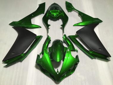 Carenados Moto Yamaha R1 2007-2008 - Verde Negro Mate Fabricantes