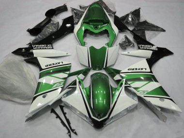Carenados Moto Yamaha R1 2007-2008 - Blanco Verde Negro Fabricantes