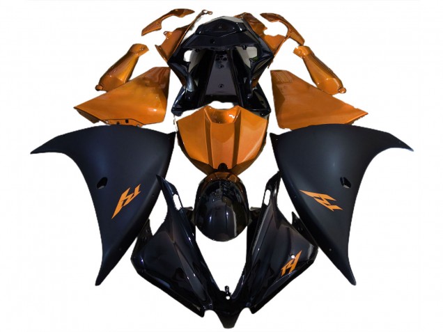 Carenados Moto Yamaha R1 2012-2014 - Negro Brillante Negro Mate Naranja Fabricantes