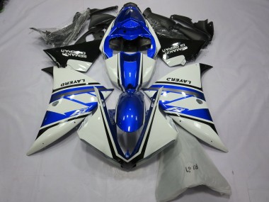 Carenados Moto Yamaha R1 2012-2014 - Blanco Azul Negro Layerd Semakin Didepan Fabricantes