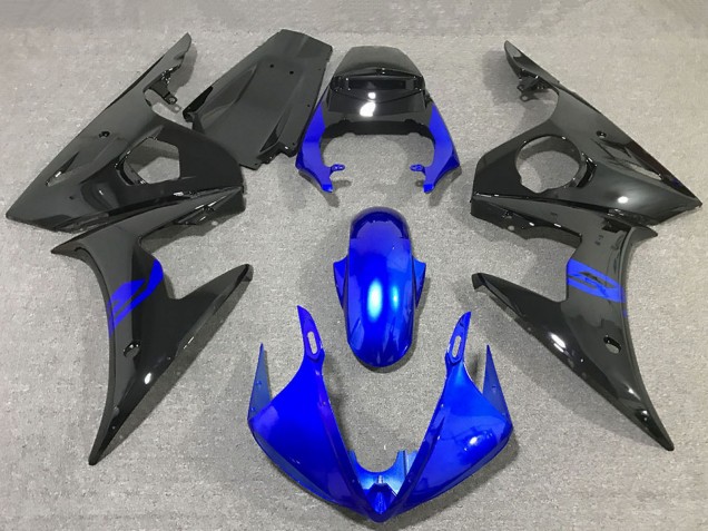 Carenados Moto Yamaha R6 2003-2004 - Azul Negro Brillante Fabricantes