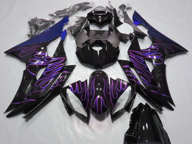 Carenados Moto Yamaha R6 2008-2016 - Azul Negro Brillante Púrpura Llama Fabricantes