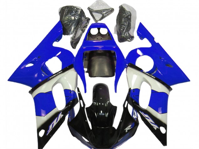 Carenados Moto Yamaha R6 1998-2002 - Azul Blanco Negro Brillante Fabricantes
