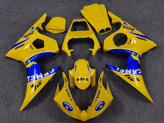 Carenados Moto Yamaha R6 2005 - Amarillo Azul Blanco Camello Motul Fabricantes