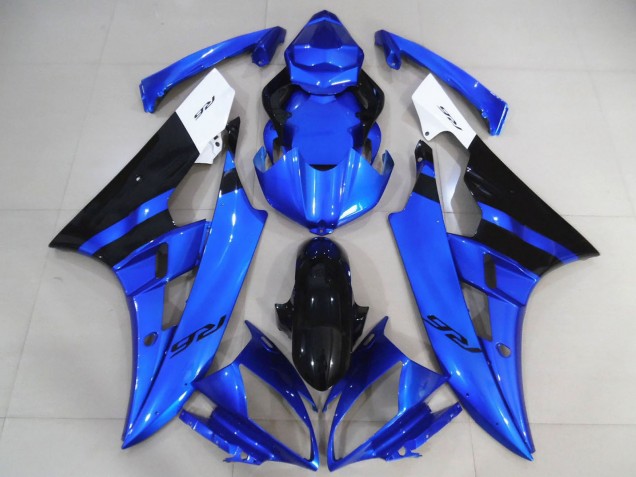 Carenados Moto Yamaha R6 2006-2007 - Blanco Azul Negro Brillante Fabricantes