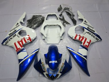 Carenados Moto Yamaha R6 2003-2004 - Blanco Azul Rojo Fiat Motul Dunlop Fabricantes