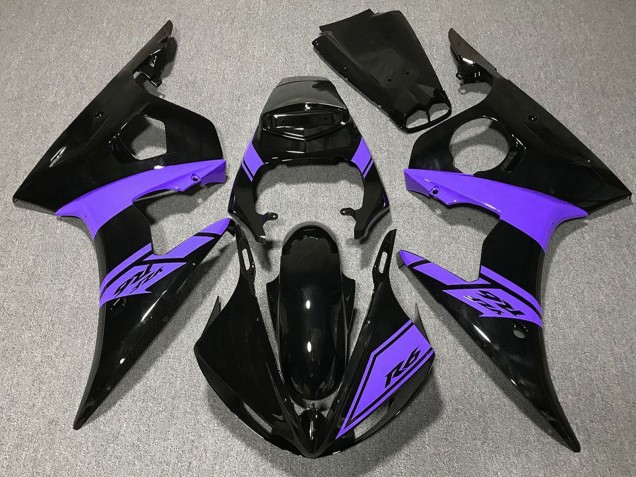 Carenados Moto Yamaha R6 2003-2004 - Negro Brillante Púrpura Fabricantes