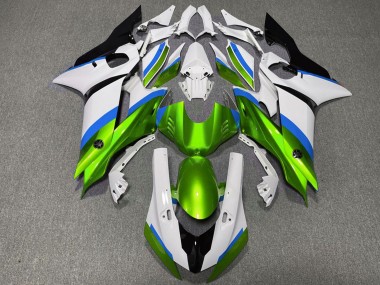 Carenados Moto Yamaha R6 2017-2023 - Blanco Azul Verde Fabricantes
