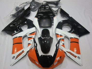 Carenados Moto Yamaha R6 1998-2002 - Blanco Naranja Negro Brillante Fabricantes