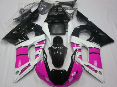 Carenados Moto Yamaha R6 1998-2002 - Blanco Rosa Negro Brillante Fabricantes