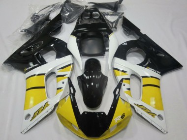 Carenados Moto Yamaha R6 1998-2002 - Amarillo Blanco Negro Brillante Fabricantes