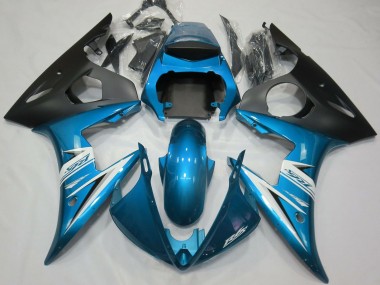 Carenados Moto Yamaha R6 2003-2004 - Azul Blanco Negro Mate Fabricantes