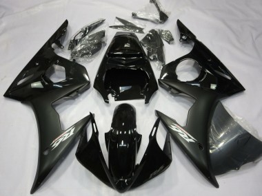 Carenados Moto Yamaha R6 2003-2004 - Negro Brillante Negro Mate Blanco Calcomanías Fabricantes