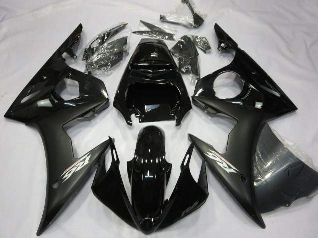 Carenados Moto Yamaha R6 2003-2004 - Negro Brillante Negro Mate Blanco Calcomanías Fabricantes