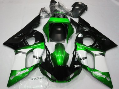 Carenados Moto Yamaha R6 1998-2002 - Verde Blanco Negro Brillante Fabricantes
