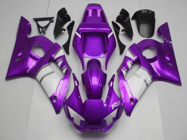 Carenados Moto Yamaha R6 1998-2002 - Púrpura Blanco Fabricantes