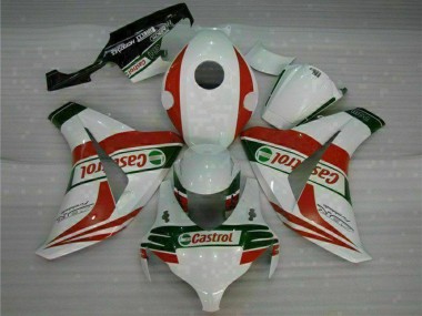 Carenados Moto Honda CBR1000RR 2008-2011 - Blanco Rojo Verde Castrol Fabricantes