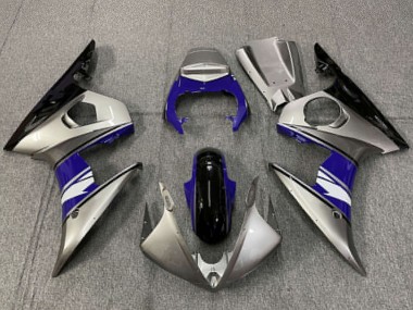 Carenados Moto Yamaha R6 2003-2004 - Plata Azul Negro Brillante Fabricantes