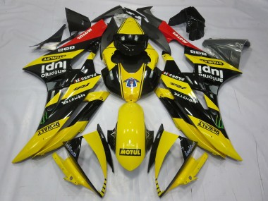 Carenados Moto Yamaha R6 2006-2007 - Amarillo Negro Rojo Motul Monstruo Fabricantes