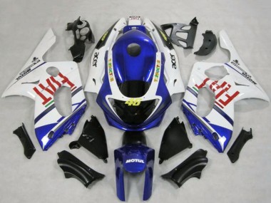 Carenados Moto Yamaha YZF600R Thundercat 1996-2007 - Blanco Azul Fiat Motul Fabricantes