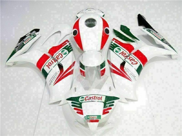 Carenado Moto Honda CBR1000RR 2012-2016 - Blanco Rojo Verde Castrol Fabricantes