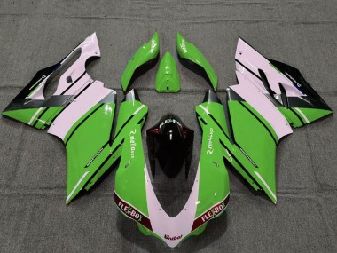 Carenados Moto Ducati 959 1299 2015-2020 - Blanco Verde Negro Brillante Unibat Flex-Box OEM Estilo Fabricantes