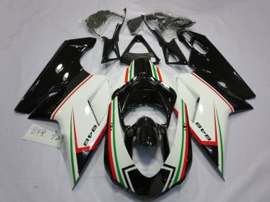 Carenados Moto Ducati 848 2007-2014 - Blanco Rojo Verde Negro Brillante Fabricantes