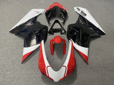 Carenados Moto Ducati 848 1098 1198 2007-2014 - Blanco Rojo Negro Brillante Fabricantes