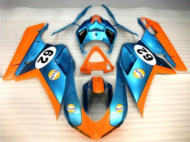 Carenados Moto Ducati 848 1098 1198 2007-2014 - Naranja Azul Gulf 62 Fabricantes