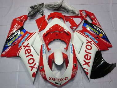Carenados Moto Ducati 848 1098 1198 2007-2014 - Blanco Rojo Azul Negro Brillante Valsir Xerox Fabricantes