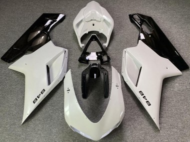Carenados Moto Ducati 848 2007-2014 - Blanco Perla Negro Brillante Fabricantes