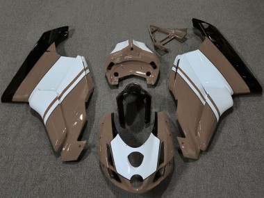 Carenados Moto Ducati 749 999 2003-2004 - Blanco Brown Negro Brillante Fabricantes