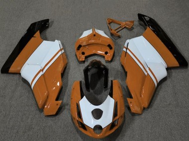Carenados Moto Ducati 749 999 2003-2004 - Blanco Naranja Negro Brillante Fabricantes
