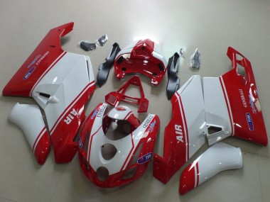 Carenados Moto Ducati 749 999 2003-2004 - Blanco Rojo Air Generali Tim Fabricantes