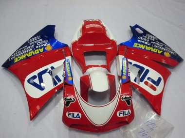 Carenados Moto Ducati 748 916 996 998 1993-2005 - Blanco Rojo Azul Fila Fabricantes