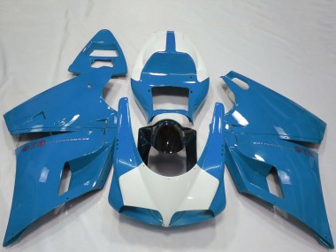 Carenados Moto Ducati 916 1993-2005 - Azul Claro Negro Brillante Fabricantes