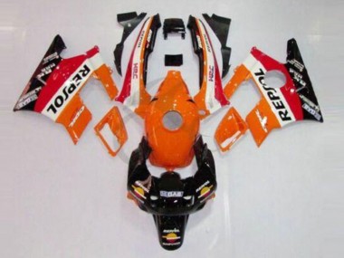 Carenados Moto Honda CBR600 F2 1991-1994 - Naranja Blanco Rojo Negro Brillante Repsol Fabricantes