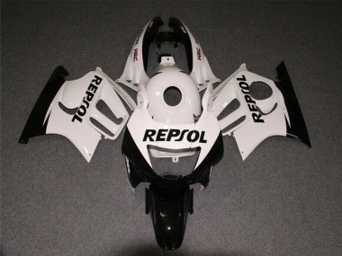 Carenados Moto Honda CBR600 F3 1997-1998 - Blanco Negro Brillante Repsol Fabricantes