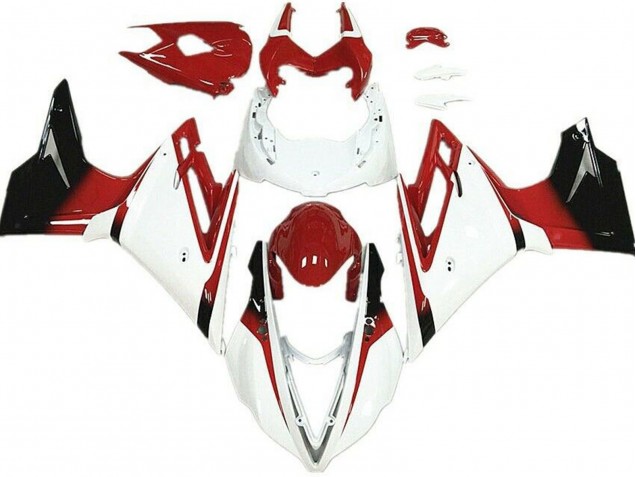 Carenados Moto Triumph Daytona 675 2013-2016 - Blanco Rojo Negro Brillante Fabricantes