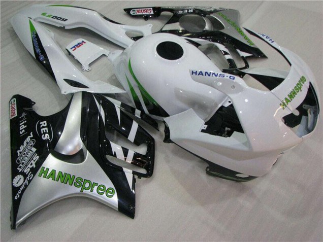 Carenados Moto Honda CBR600 F3 1995-1996 - Blanco Plata Verde Hannspree Fabricantes