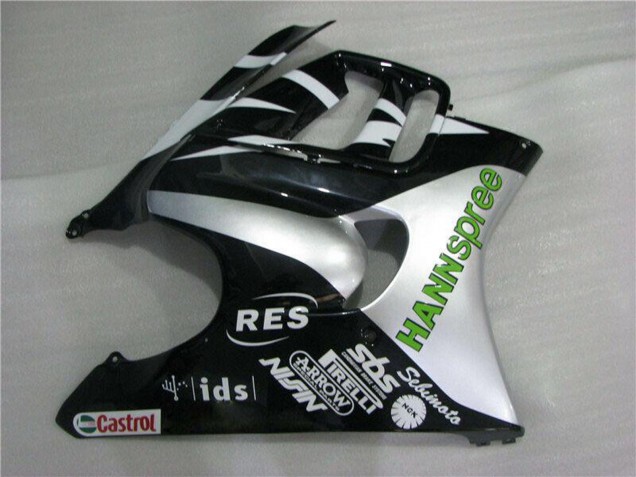 Carenados Moto Honda CBR600 F3 1995-1996 - Blanco Plata Verde Hannspree Fabricantes