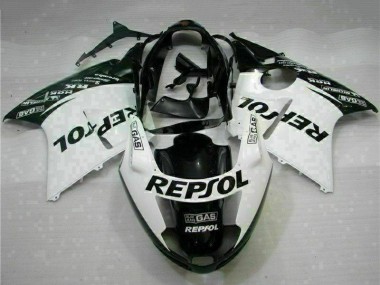 Carenados Moto Honda CBR1100XX Blackbird 1996-2007 - Blanco Negro Brillante Repsol Fabricantes