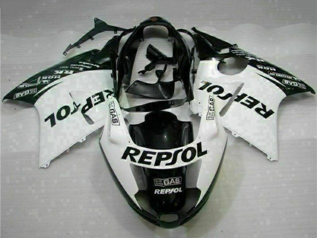 Carenados Moto Honda CBR1100XX Blackbird 1996-2007 - Blanco Negro Brillante Repsol Fabricantes
