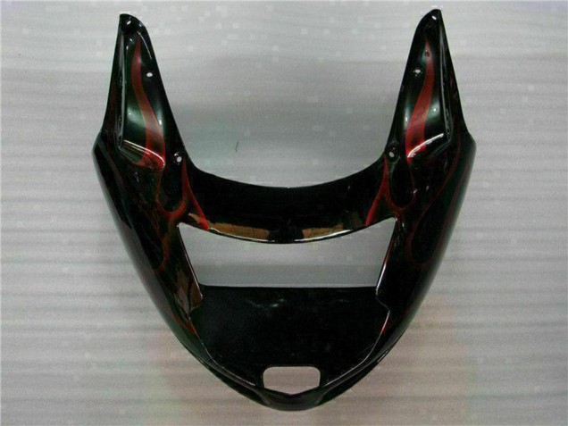Carenado Moto ABS Honda CBR1100XX Blackbird 1996-2007 - Negro Brillante Rojo Llama Fabricantes