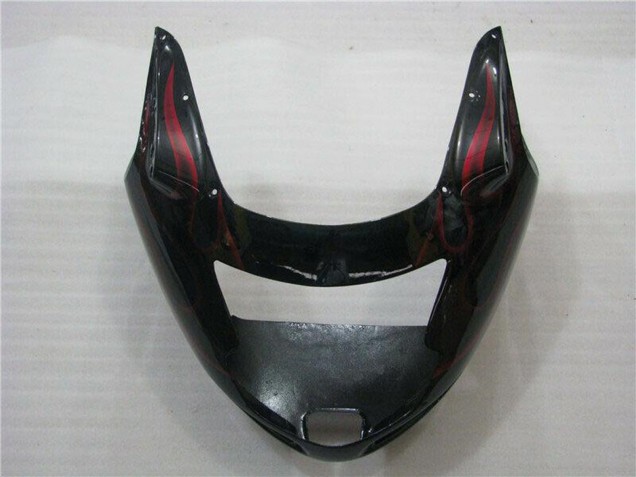 Carenados Moto ABS Honda CBR1100XX Blackbird 1996-2007 - Negro Brillante Rojo Llama Fabricantes
