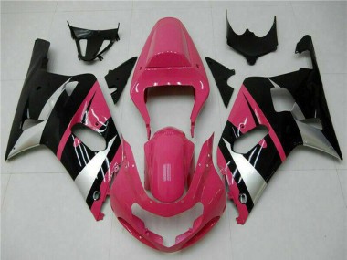 Carenados Moto Suzuki GSXR 600/750 2001-2003 - Rosa Plata Negro Brillante Fabricantes