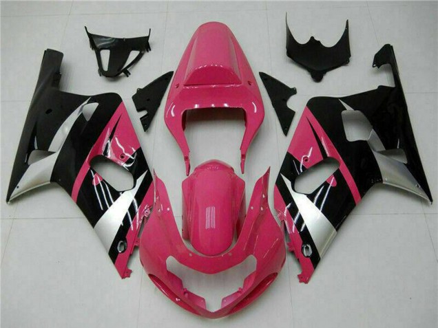 Carenados Moto Suzuki GSXR 600/750 2001-2003 - Rosa Plata Negro Brillante Fabricantes