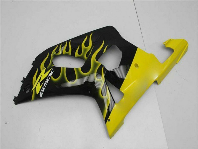 Carenados Moto Suzuki GSXR 600/750 2001-2003 - Negro Brillante Amarillo Llama Fabricantes