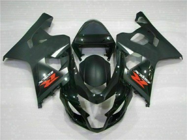 Carenados Moto Suzuki GSXR 600/750 2004-2005 - Negro Brillante Negro Mate Rojo Calcomanía Fabricantes