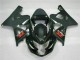 Carenados Moto Suzuki GSXR 600/750 2004-2005 - Negro Brillante Negro Mate Rojo Calcomanía Fabricantes